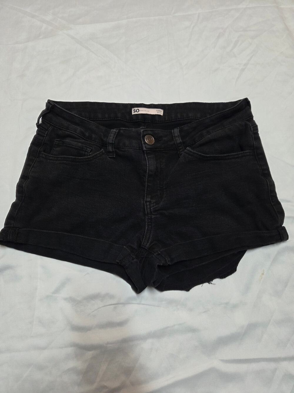 SO Black High-Rise Denim Jean Shorts 11/30
